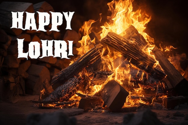 Feliz celebração do festival lohri