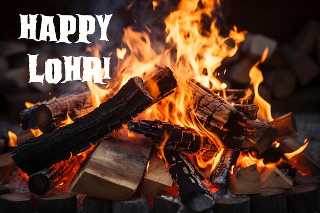 Feliz celebração do festival lohri