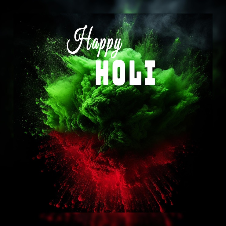 PSD feliz celebración del festival de holi en el modelo de portada de youtube