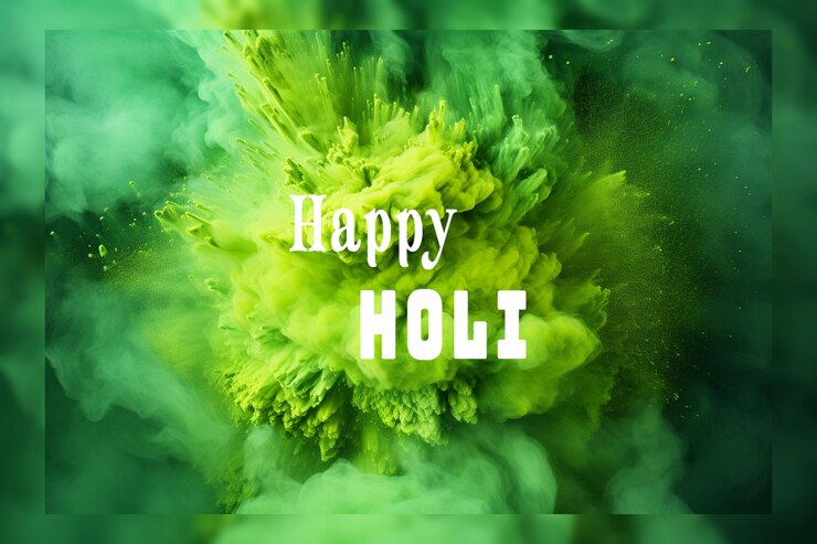 PSD feliz celebración del festival de holi en el modelo de portada de youtube
