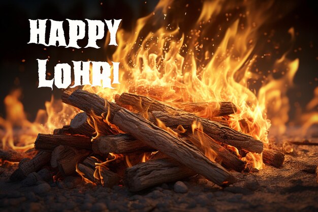 Feliz celebración del festival de lohri