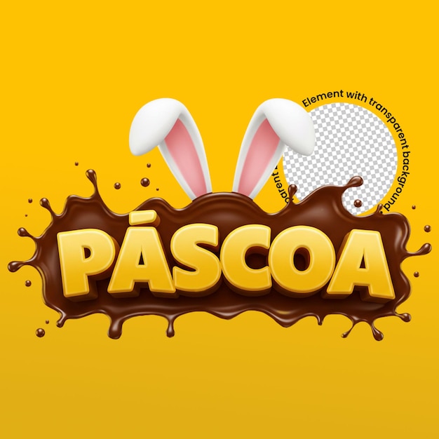Feliz Coelhinho de Chocolate de Páscoa