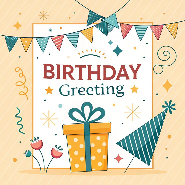 PSD feliz cumpleaños diseño de plantilla vectorial de saludos de cumpleaños texto de saludos con globos de colores floati