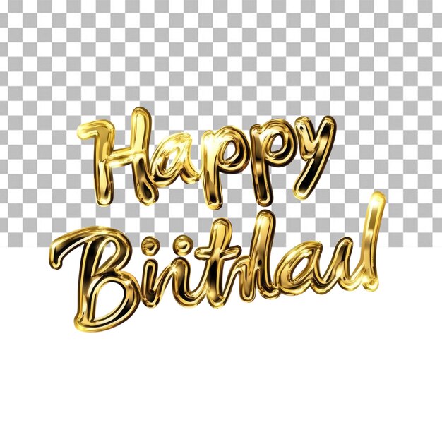 Feliz cumpleaños globos de oro