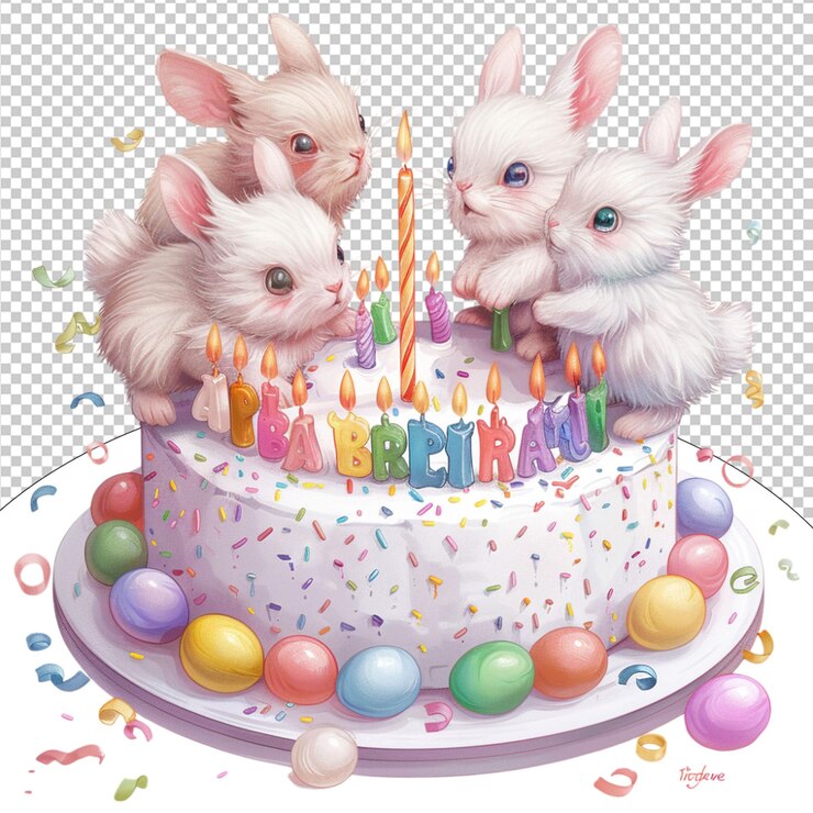 PSD "feliz cumpleaños, hora de celebrarlo".