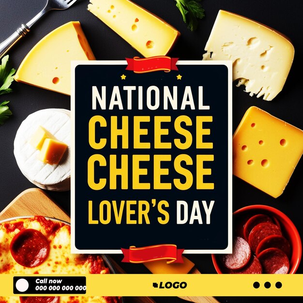 Feliz día del amante del queso Ai Generate