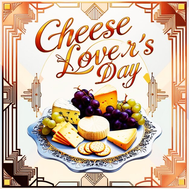 Feliz día del amante del queso Ai Generate