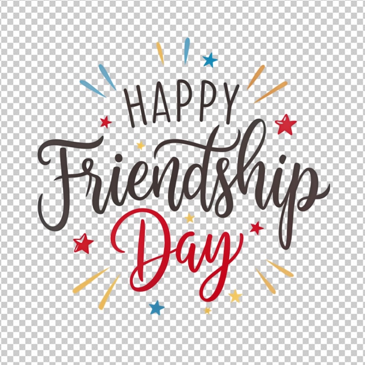 PSD feliz día de la amistad en el fondo