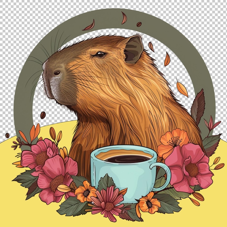 PSD feliz día del café.