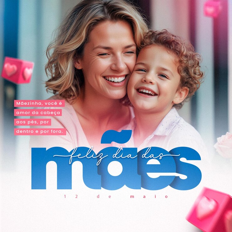 PSD feliz dia da mãe nas redes sociais, amor das mães.
