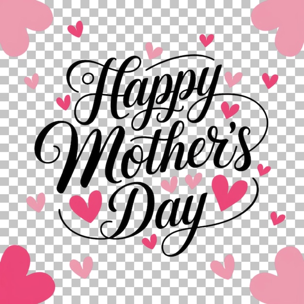 Feliz Dia das Mães Tipografia PNG