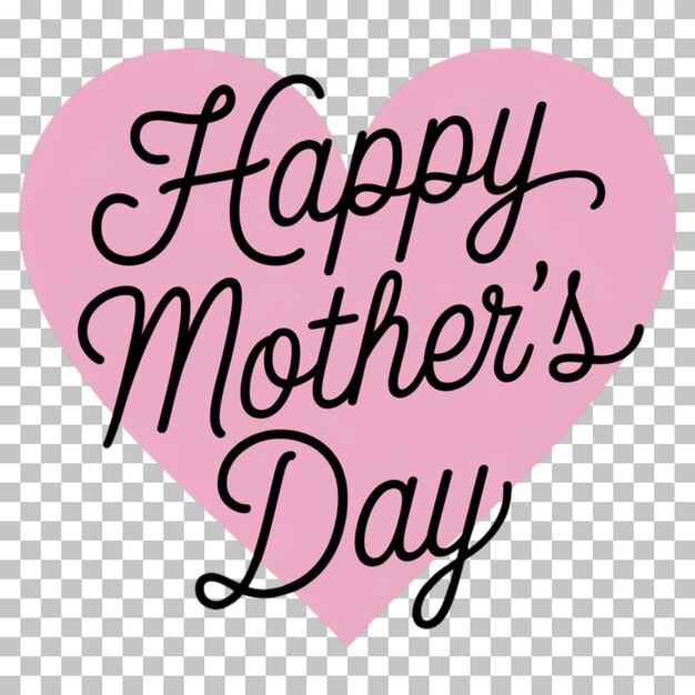 Feliz Dia das Mães Tipografia PNG