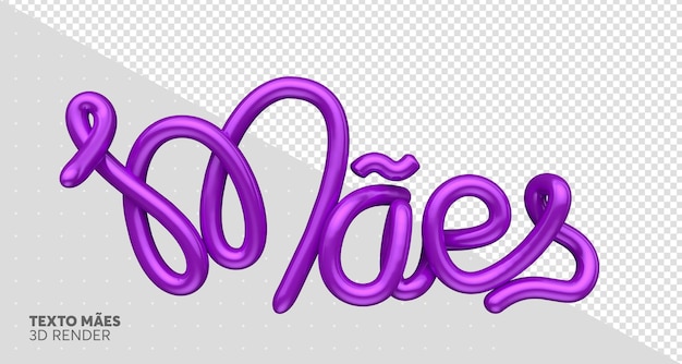 PSD feliz dia das mes no brasil con letras de renderizao em 3d