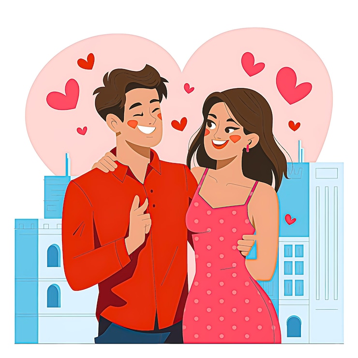 PSD feliz dia de flerte.