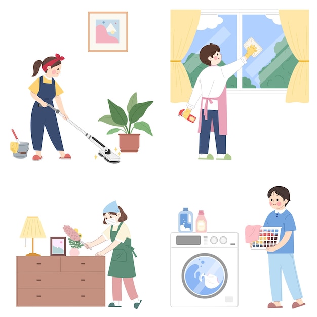 Feliz Dia de Limpeza em Família
