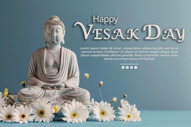 PSD feliz dia de vesak