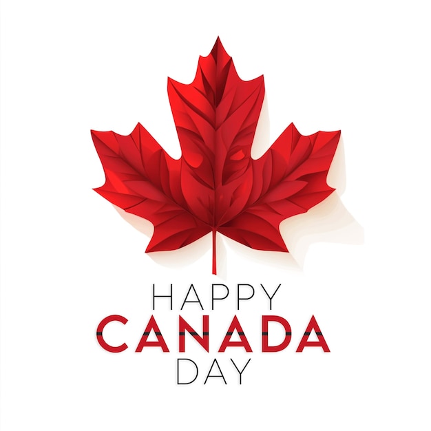 Feliz dia do Canadá design de fundo psd