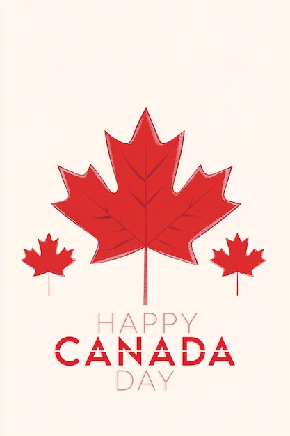 Feliz dia do Canadá design de fundo psd