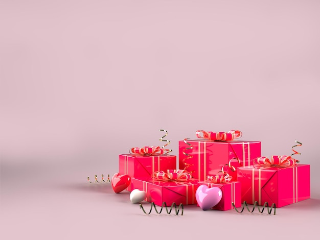 Feliz Dia dos Namorados - Be my Valentine Decorations Mockup