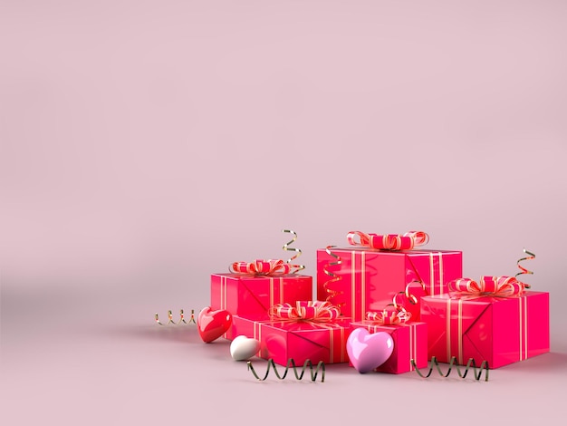 PSD feliz dia dos namorados - be my valentine decorations mockup