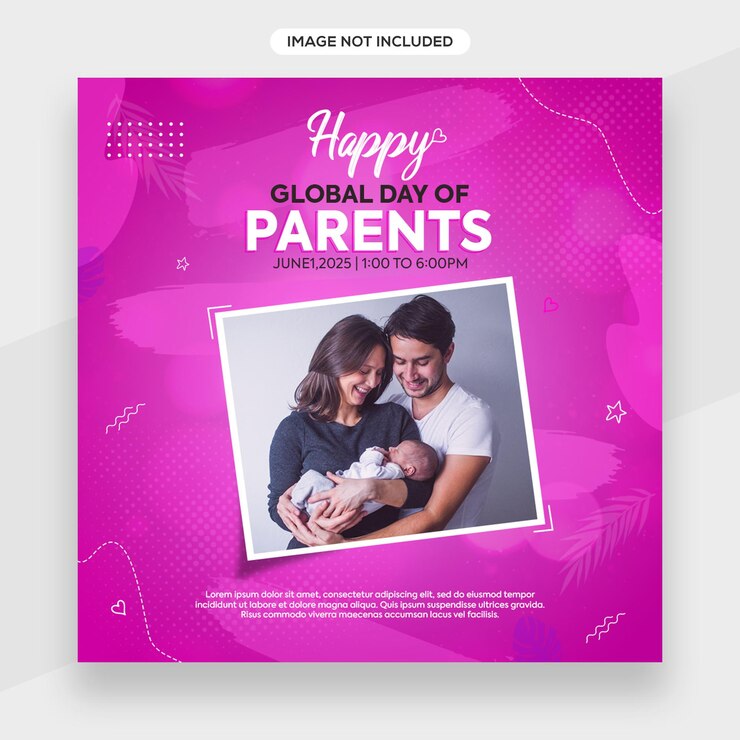 Feliz dia dos pais banner do Instagram ou postagem de mídia social ou modelo de capa do facebook