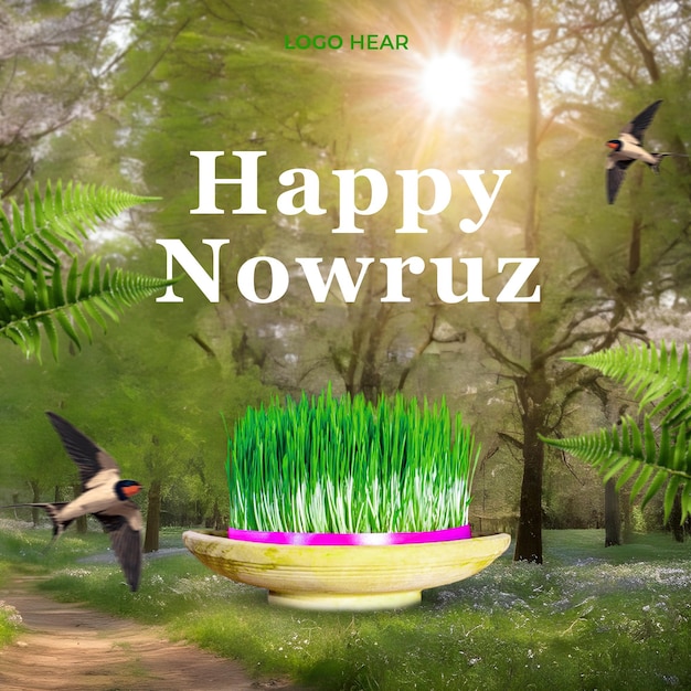 Feliz día de fiesta de nowruz