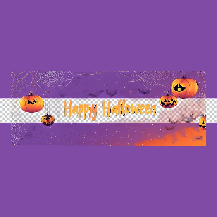 PSD feliz día de halloween de fondo png
