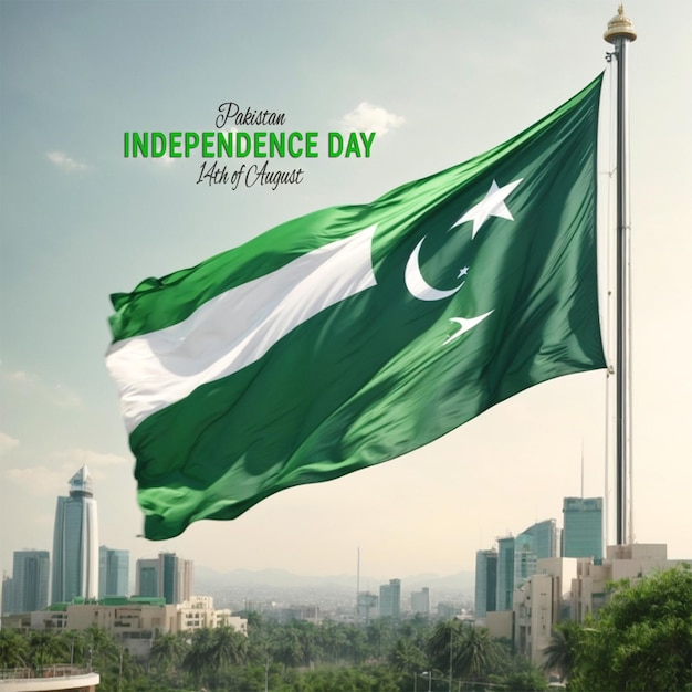 PSD feliz día de la independencia de pakistán en las redes sociales instagram