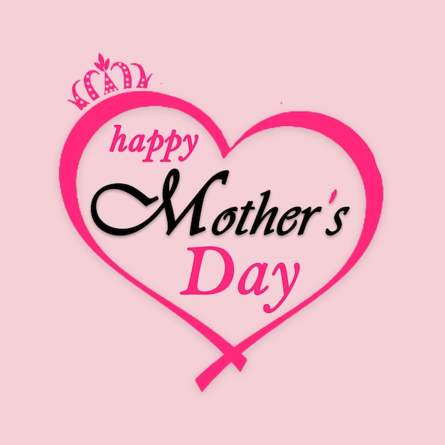 Feliz día de las madres en las redes sociales, plantilla de publicación de Instagram y texto decorativo elegante para el día de la madre.