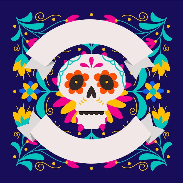 PSD feliz dia de muertos