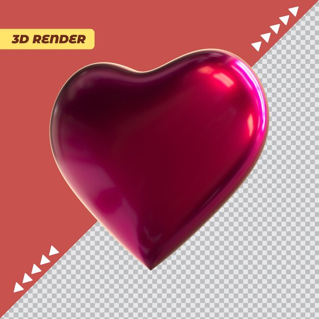 Feliz dia de san valentin con corazones 3d