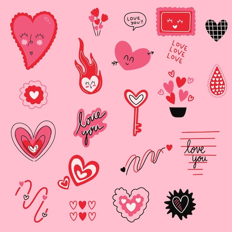 PSD feliz día de san valentín para todos siendo dulces cálidos y llenos de amor