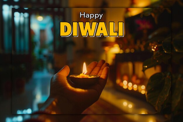 PSD feliz diwali fundo para a celebração de diwali índia festival ganesh ji fundo tradicional