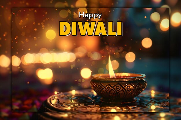 PSD feliz diwali trasfondo para la celebración de diwali el festival de la india ganesh ji trasfondo tradicional