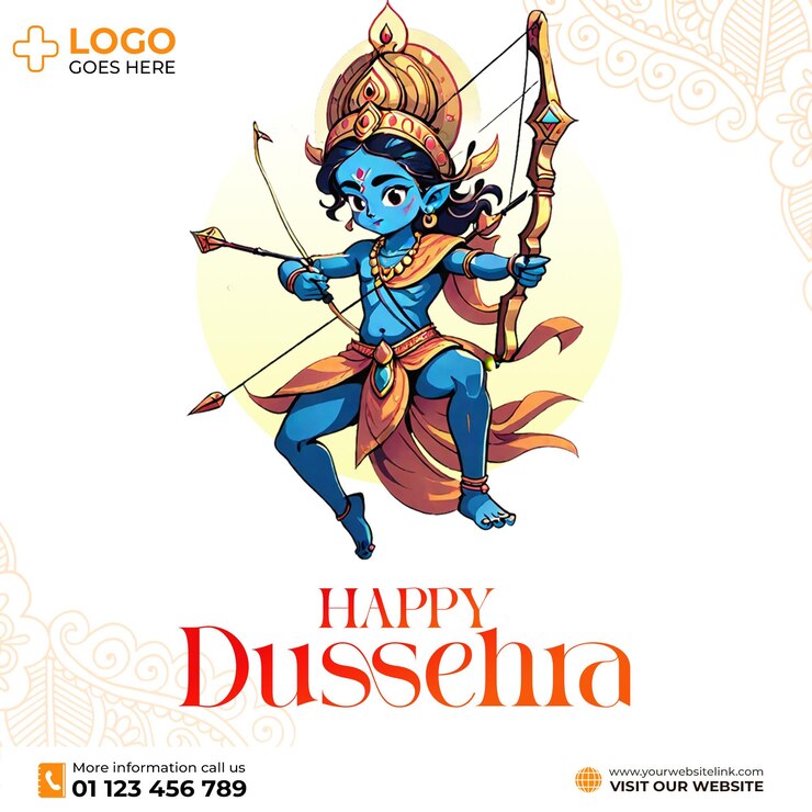 PSD feliz dussehra ram navami dussehra