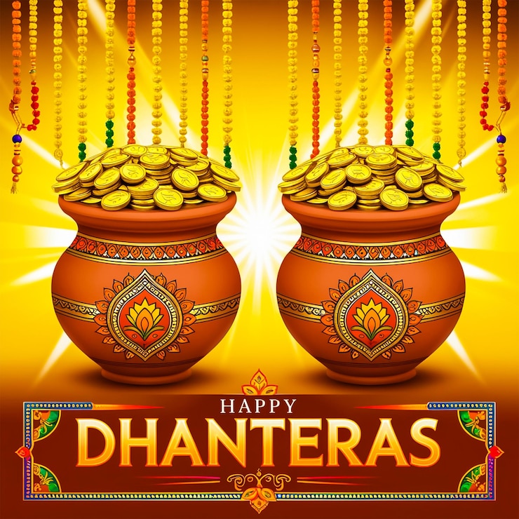PSD feliz festival de dhanteras diseño de redes sociales