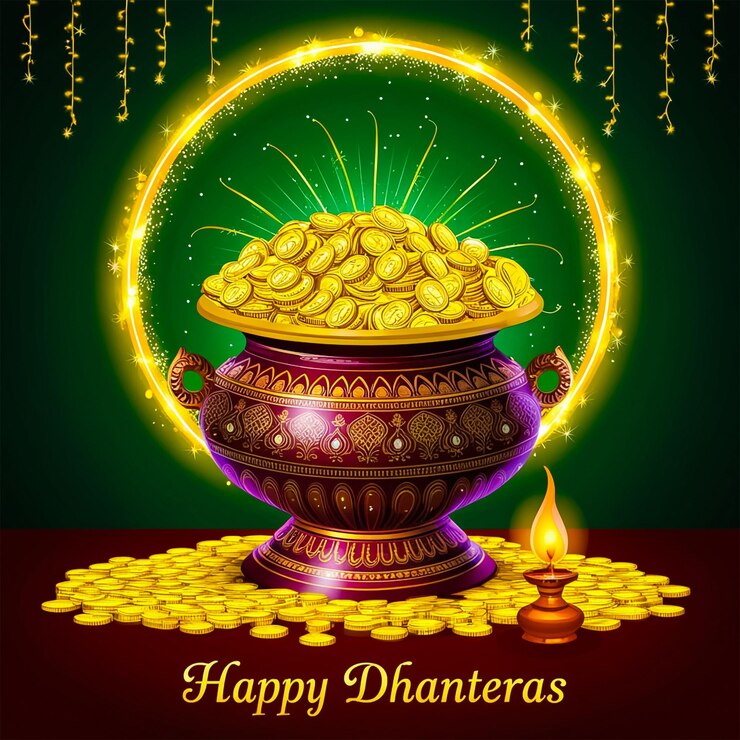 PSD feliz festival de dhanteras diseño de redes sociales