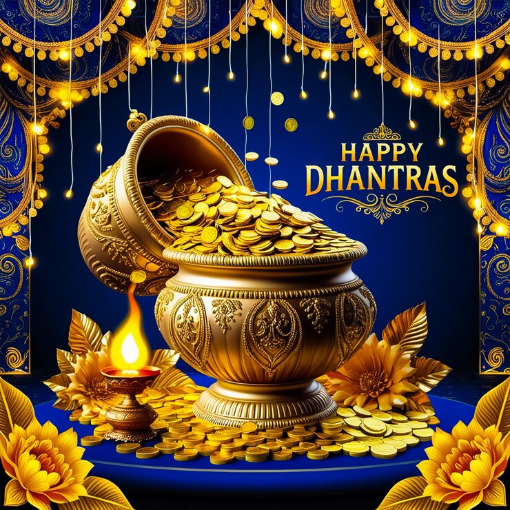 PSD feliz festival de dhanteras diseño de redes sociales