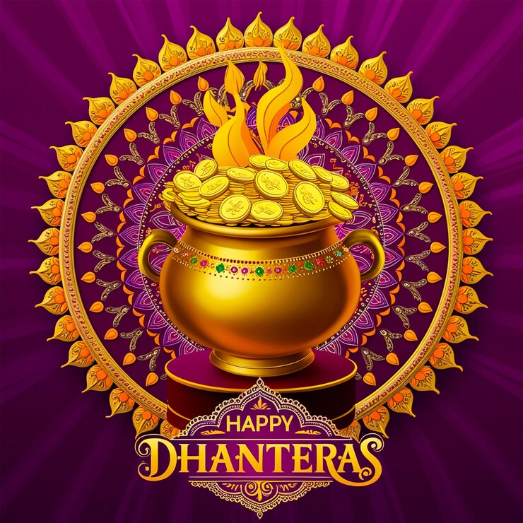 PSD feliz festival de dhanteras diseño de redes sociales