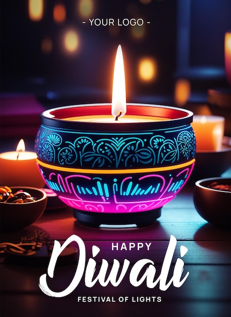 Feliz festival de la luz de diwali