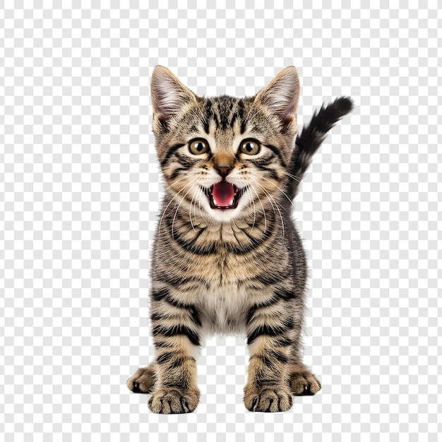 Feliz Gatinho Tabby Sorrindo