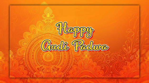 PSD feliz gudi padwa maharastra día de año nuevo feliz ugadi cultura india para la publicación en las redes sociales