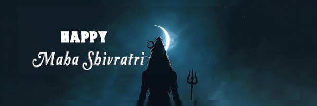 Feliz maha shivratri celebración del festival hindú contexto tradicional