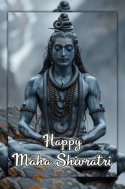 PSD feliz maha shivratri senhor shiva