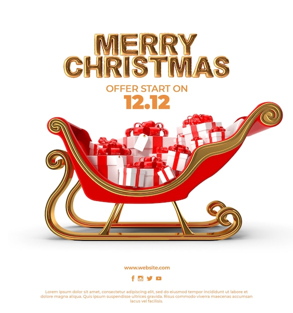 Feliz natal e feliz ano novo saudação promoção venda cartaz de mídia social