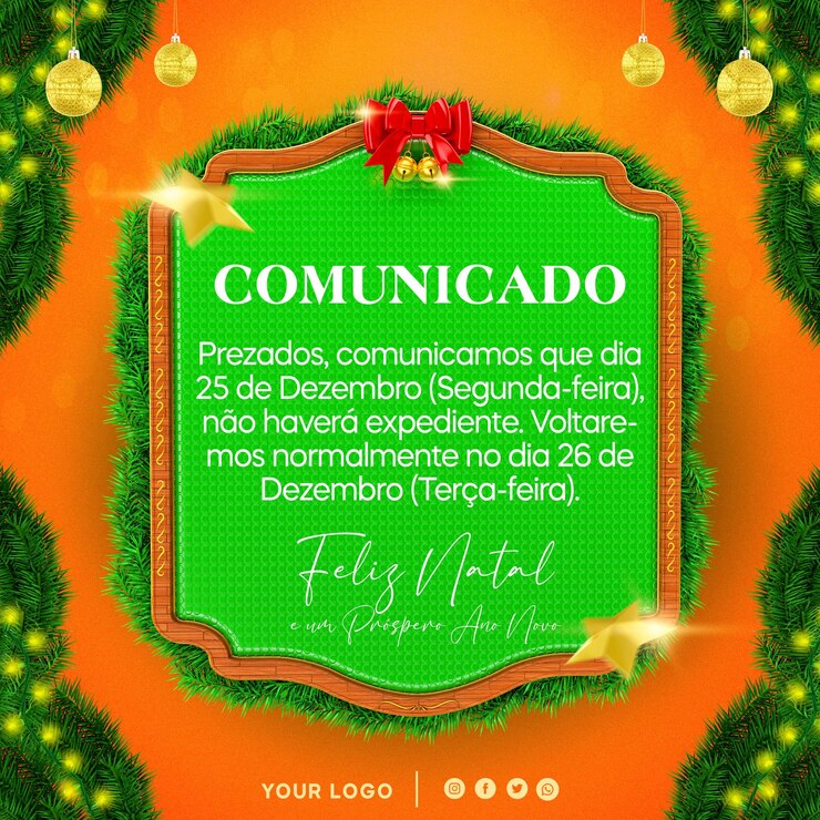 PSD feliz natal modelo de psd em português