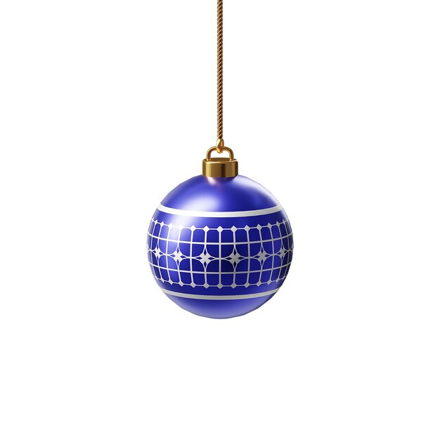 PSD feliz natal vários ornamentos para decorar a árvore renderização 3d