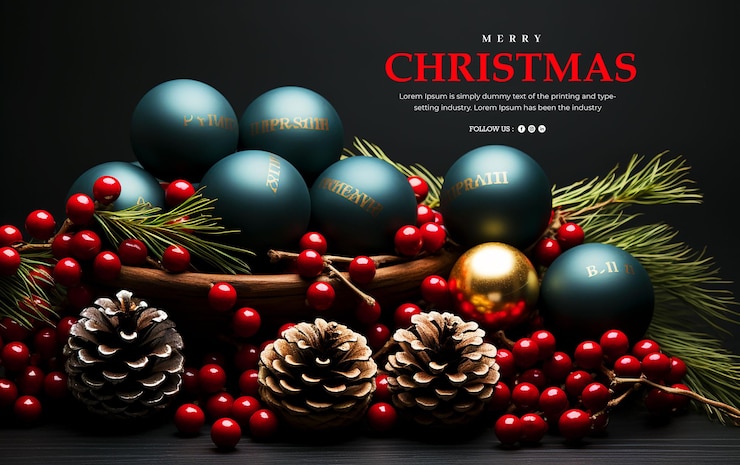 PSD feliz navidad diseño de fondo de lujo creativo diseño de plantillas de fondo