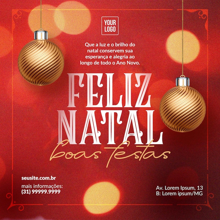 PSD feliz navidad y felices fiestas en las redes sociales