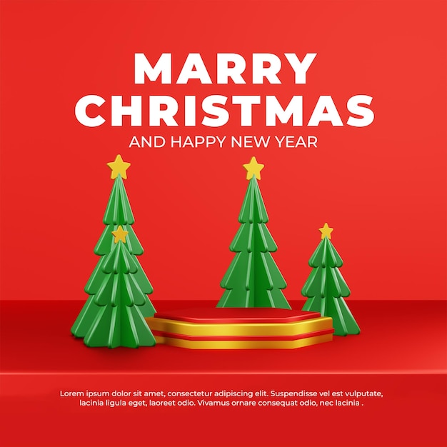 Feliz Navidad y feliz fondo con texto dorado brillante y caja de regalo sobre fondo negro